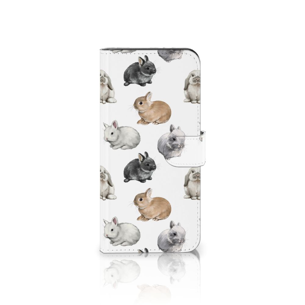 Telefoonhoesje met Pasjes voor Samsung Galaxy A15 Konijntjes
