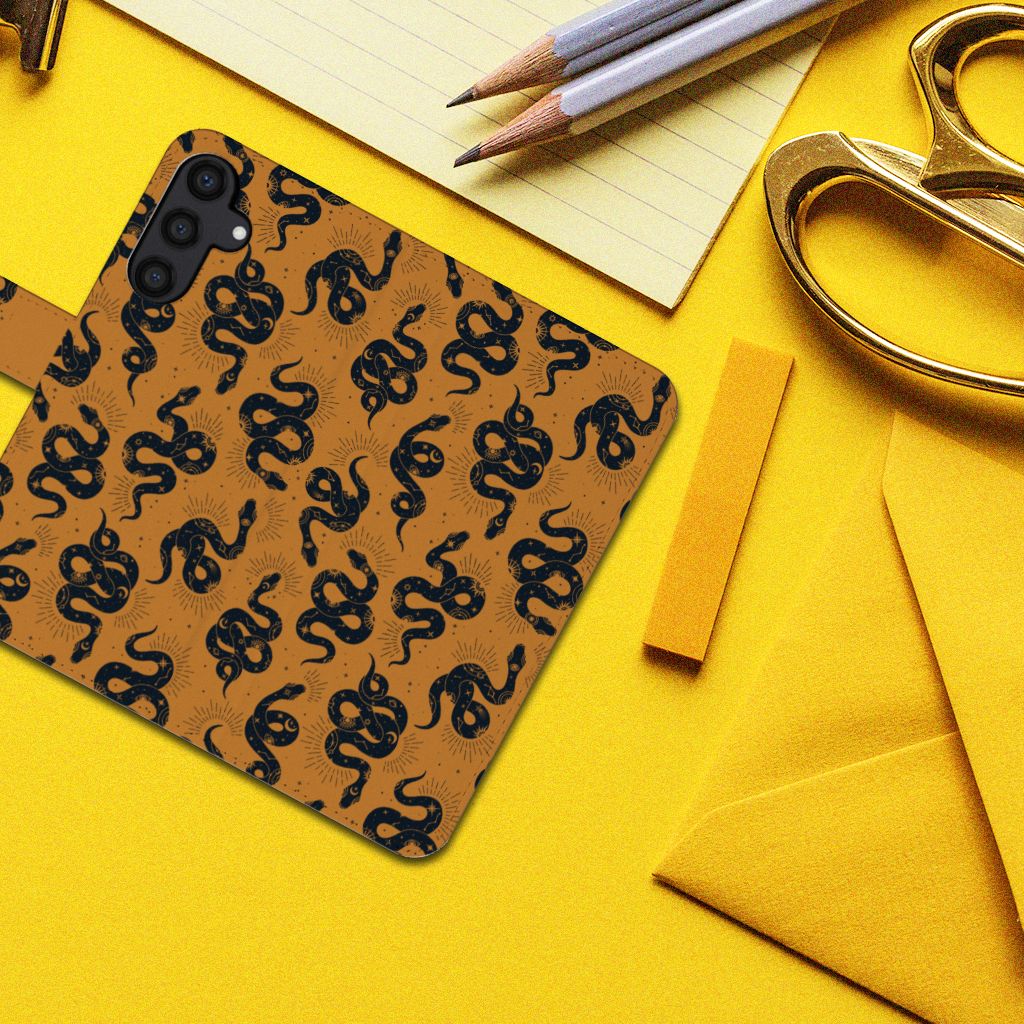 Telefoonhoesje met Pasjes voor Samsung Galaxy A15 Snakes