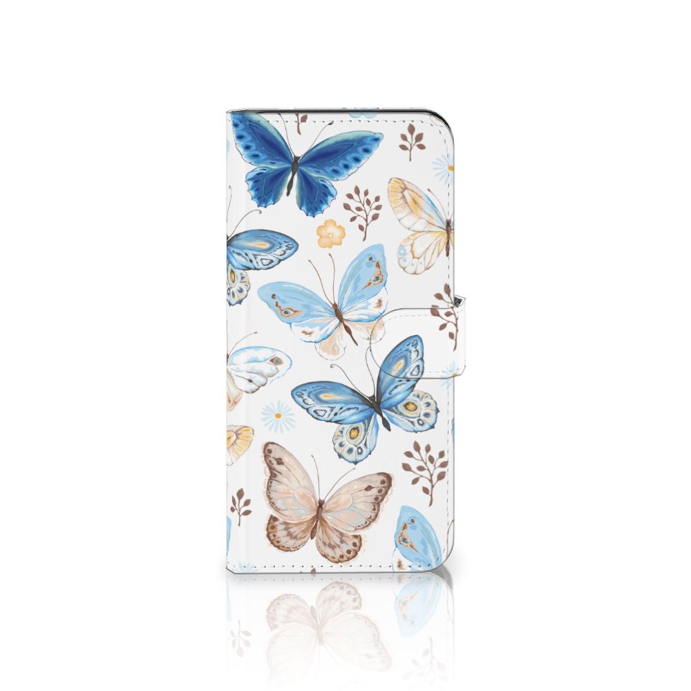 Samsung Galaxy A15 Telefoonhoesje met Pasjes Vlinder voorkant