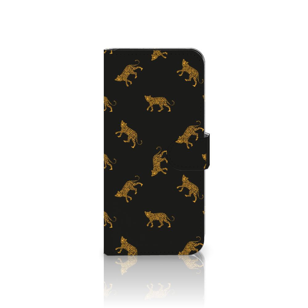 Samsung Galaxy A36 Telefoonhoesje met Pasjes Leopards voorzijde