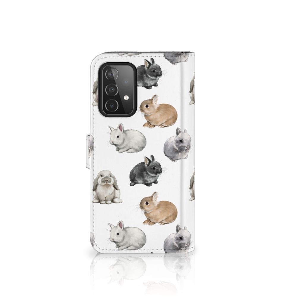 Telefoonhoesje met Pasjes voor Samsung Galaxy A52 Konijntjes