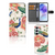 Samsung Galaxy A55 Telefoonhoesje met Pasjes Pink Peacock voorkant en binnenkant