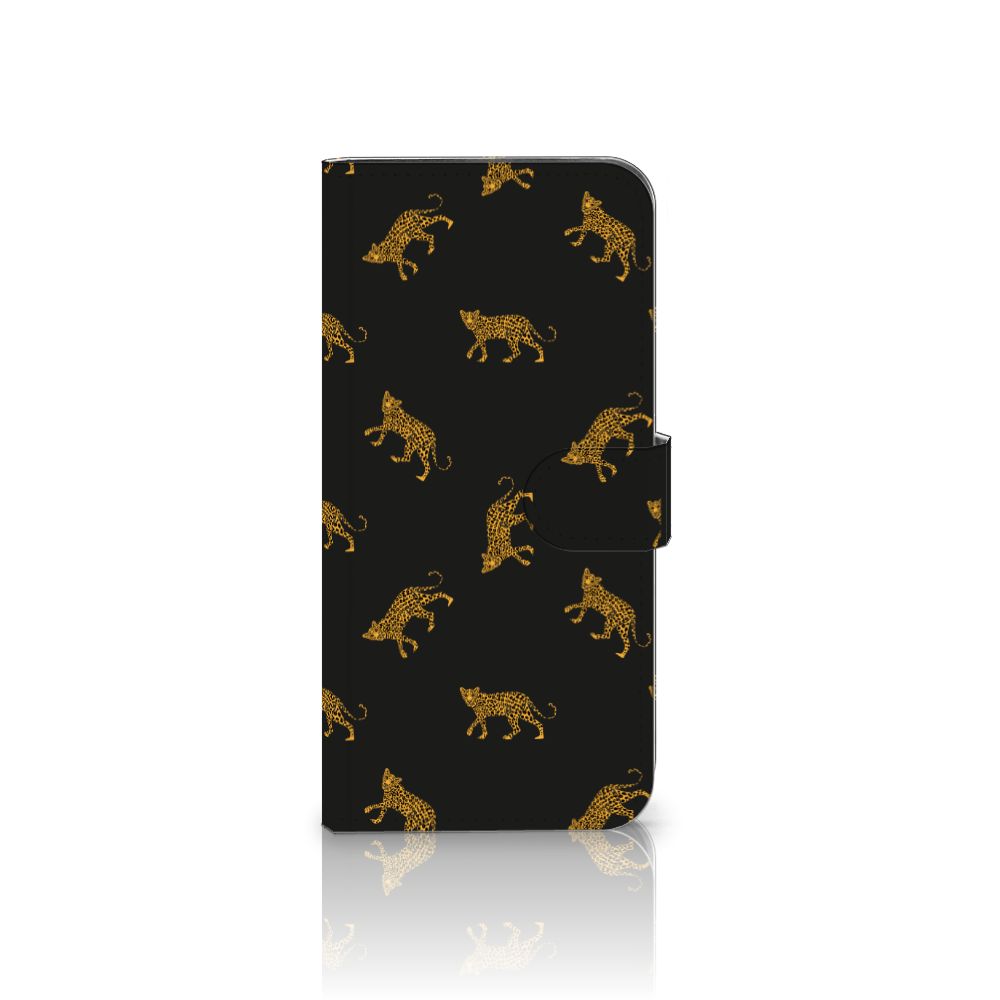 Samsung Galaxy A56 Telefoonhoesje met Pasjes Leopards design zijaanzicht