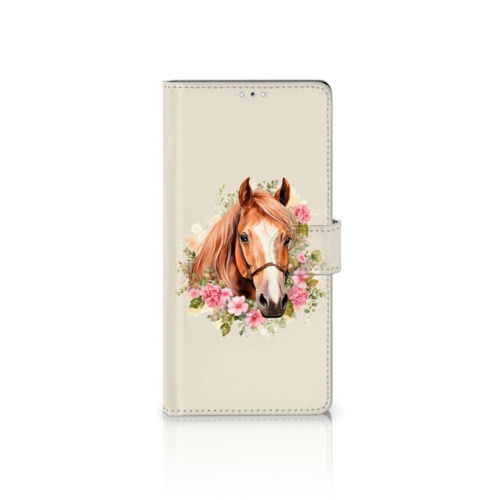 Samsung Galaxy S22 Ultra Telefoonhoesje met Pasjes Paard front
