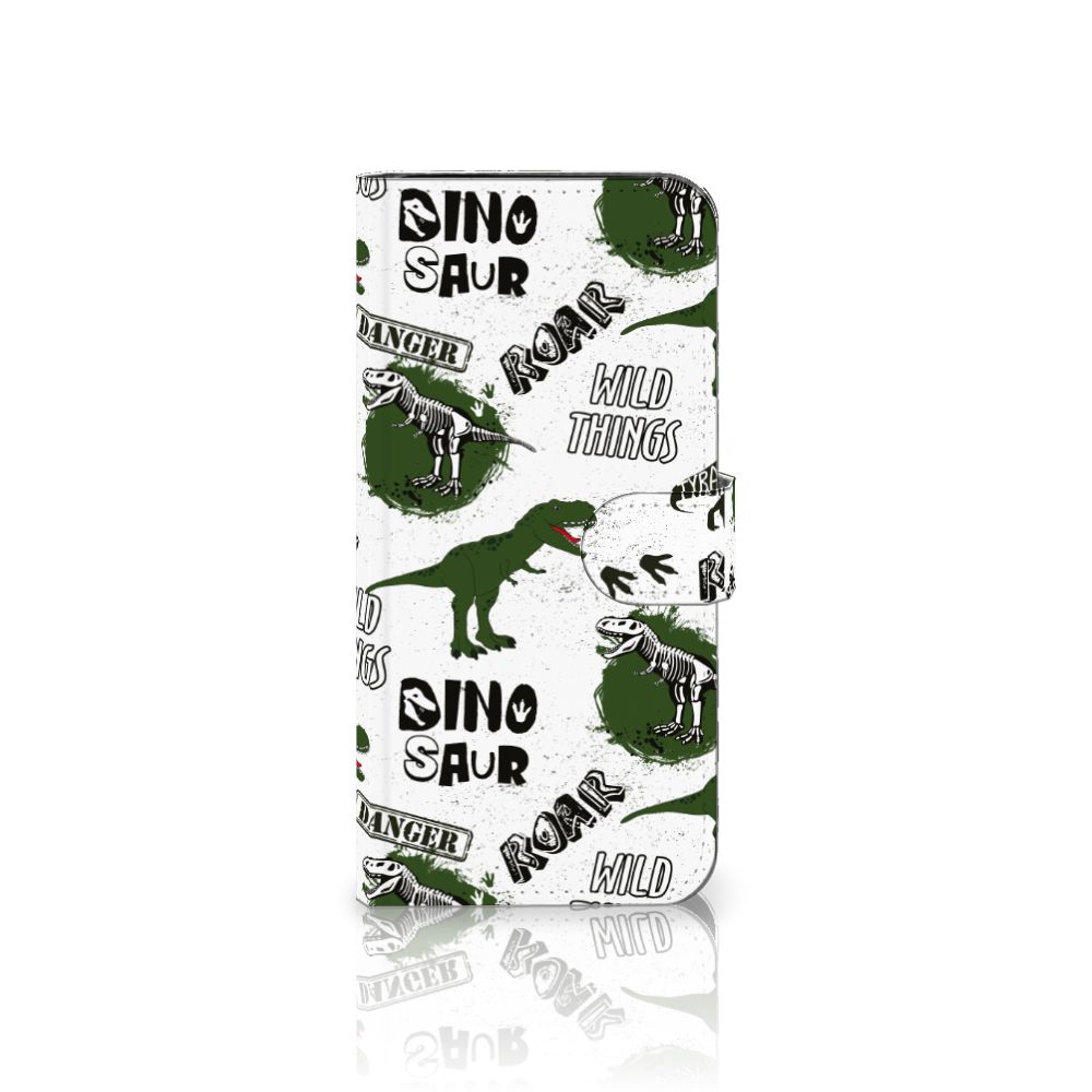 Samsung Galaxy S24 FE Telefoonhoesje met Pasjes Dinosaurus design voorkant