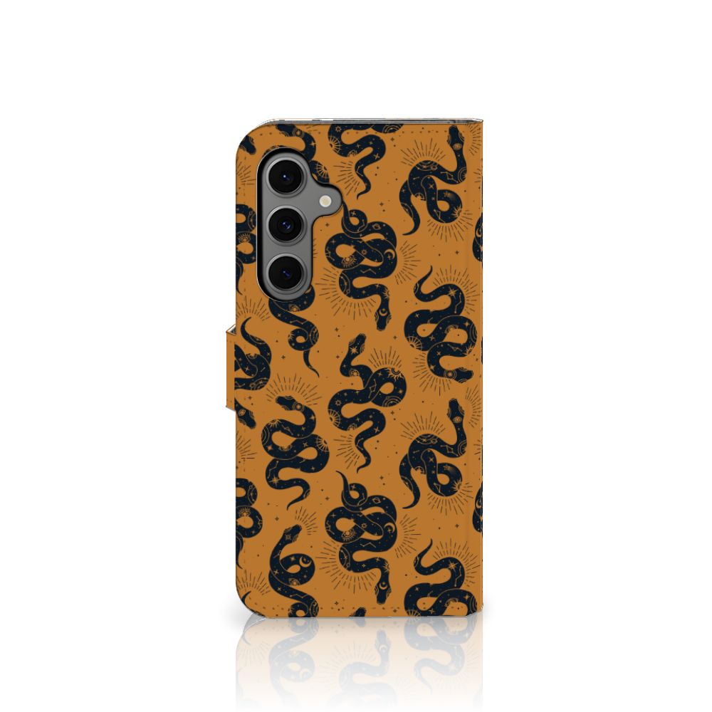 Samsung Galaxy S24 FE Telefoonhoesje met Pasjes Snakes achterkant