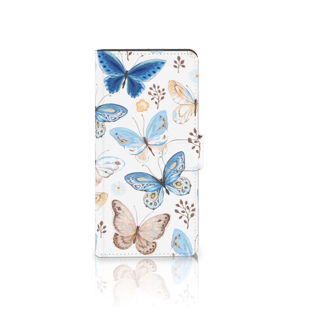 Samsung Galaxy S24 Ultra Telefoonhoesje met Pasjes Vlinder aanzicht