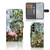 Samsung Galaxy S25 Telefoonhoesje met Pasjes Jungle design voorzijde en achterzijde