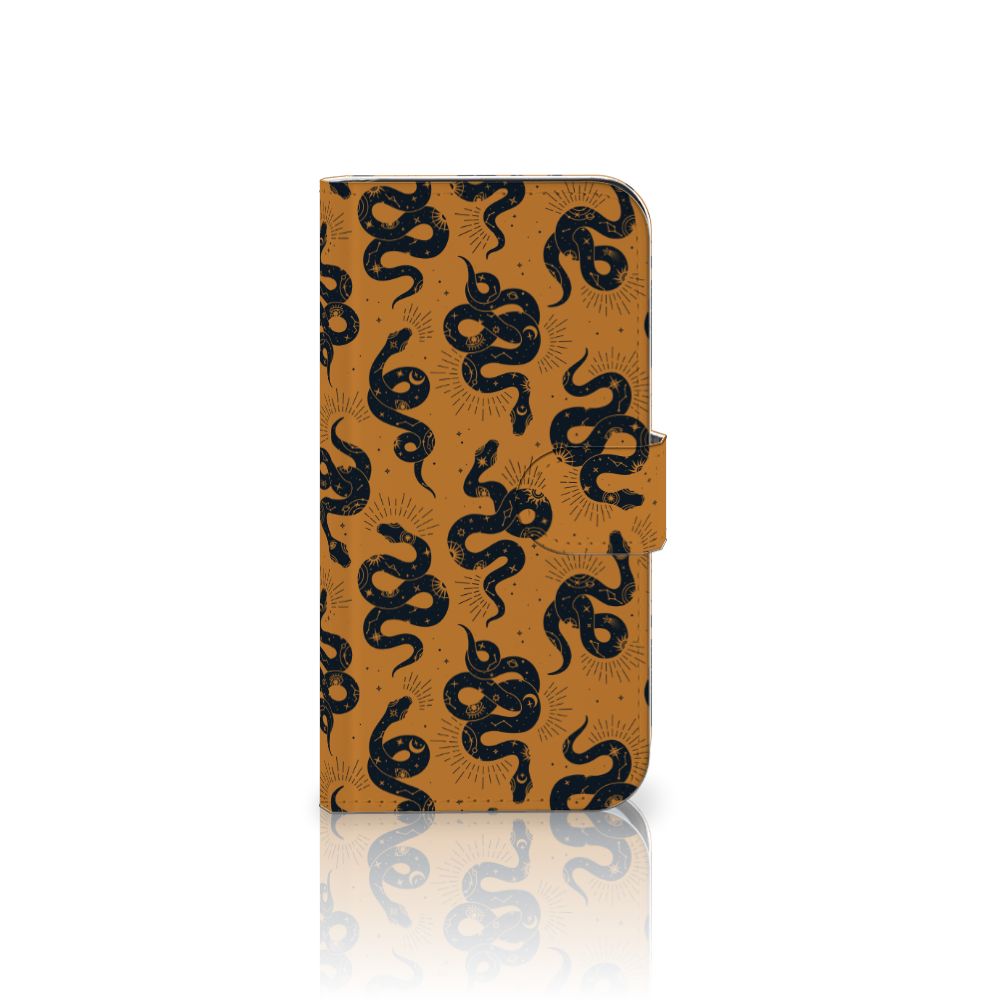 Samsung Galaxy S25 Telefoonhoesje met Pasjes Snakes aanzicht