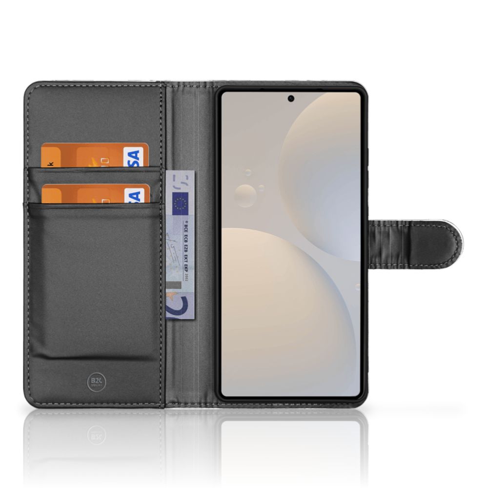 Samsung Galaxy S25 Ultra Telefoonhoesje met Pasjes Konijntjes binnenzijde