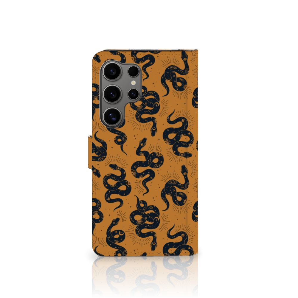 Samsung Galaxy S25 Ultra Telefoonhoesje met Pasjes Slangen achterkant