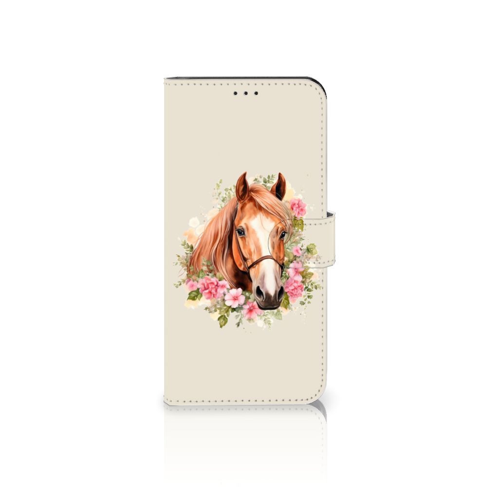 Samsung Galaxy Xcover 6 Pro Telefoonhoesje met Pasjes Paard vooraanzicht