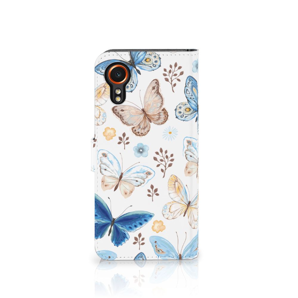 Telefoonhoesje met Pasjes voor Samsung Galaxy Xcover 7 Vlinder B2Ctelecom