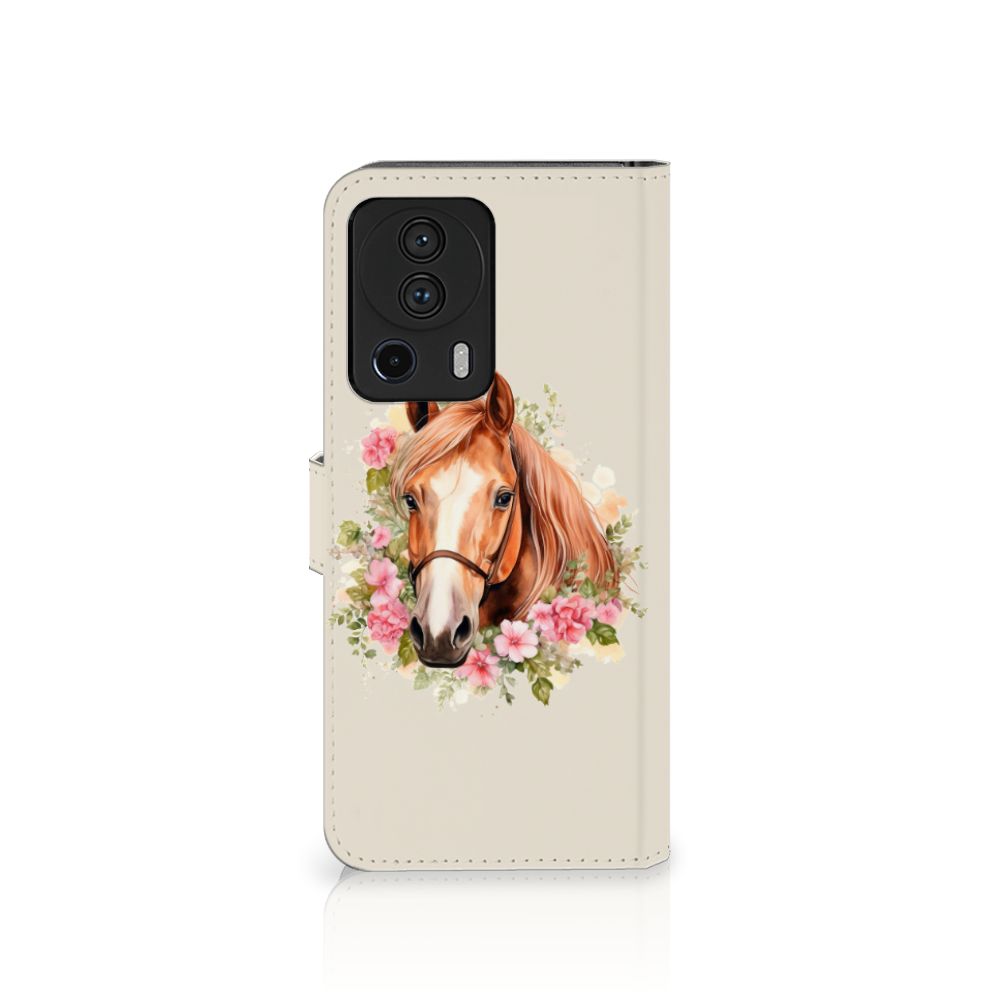 Xiaomi 13 Lite Telefoonhoesje met Pasjes Paard voorkant