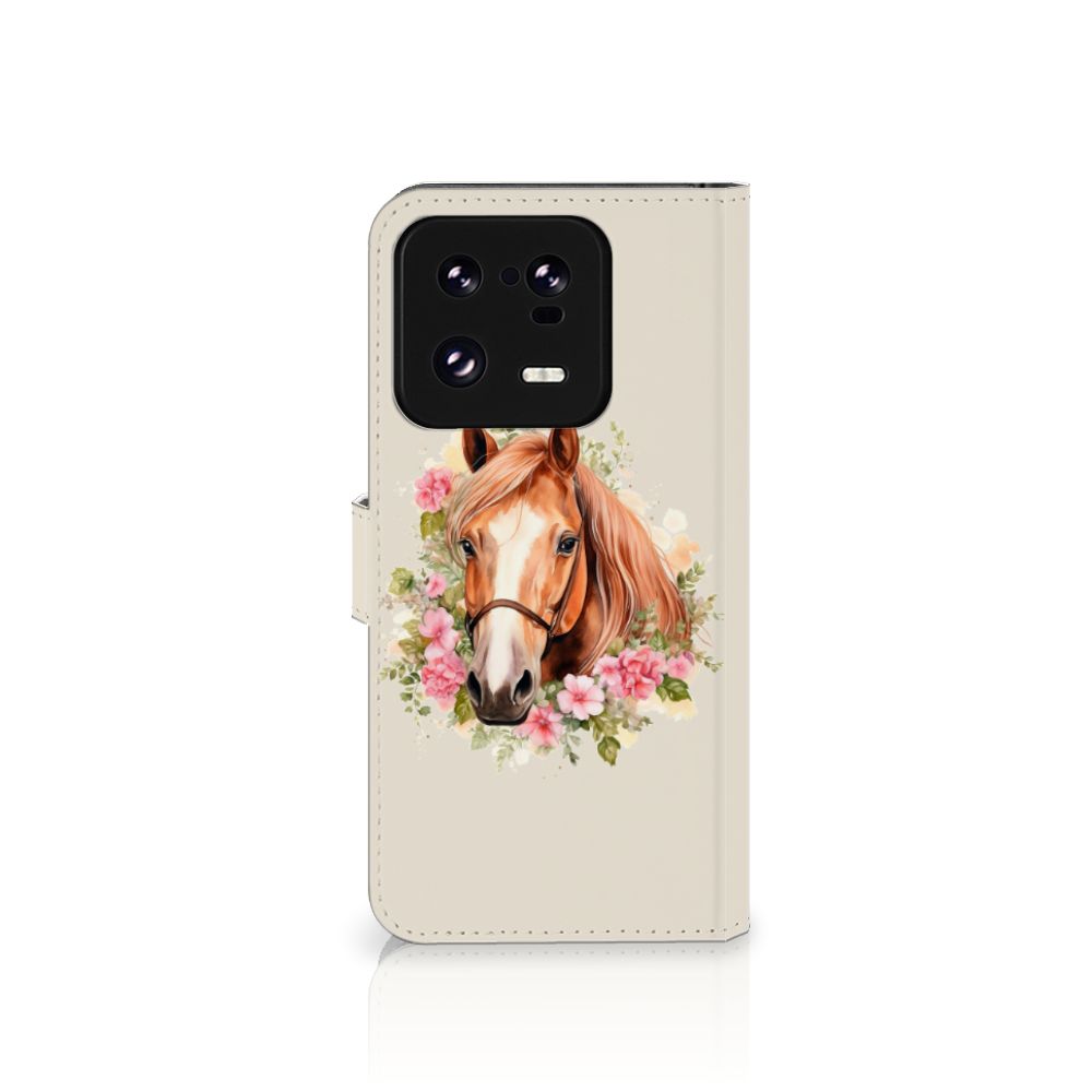 Xiaomi 13 Pro Telefoonhoesje met Pasjes Paard aanzicht