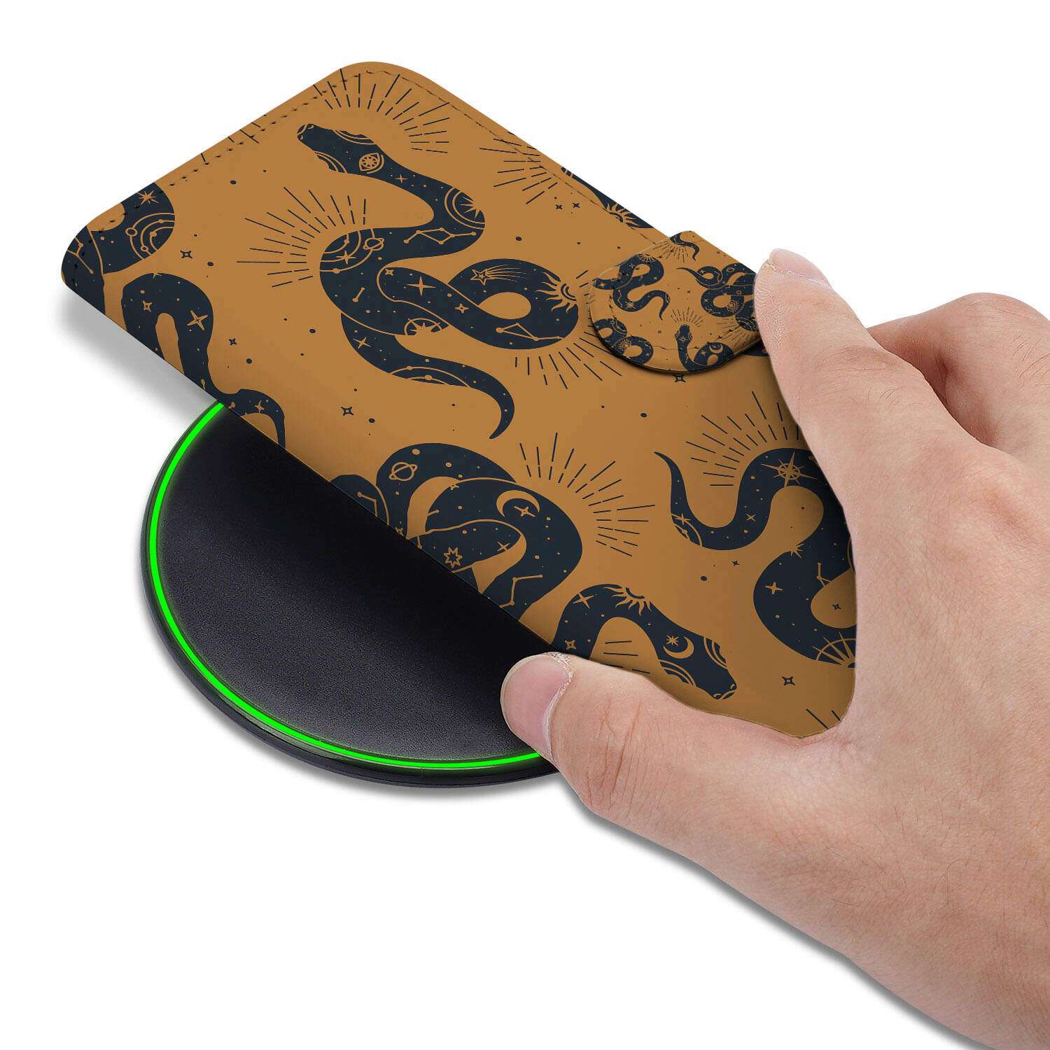 Xiaomi 15 Telefoonhoesje met Pasjes Snakes aanzicht