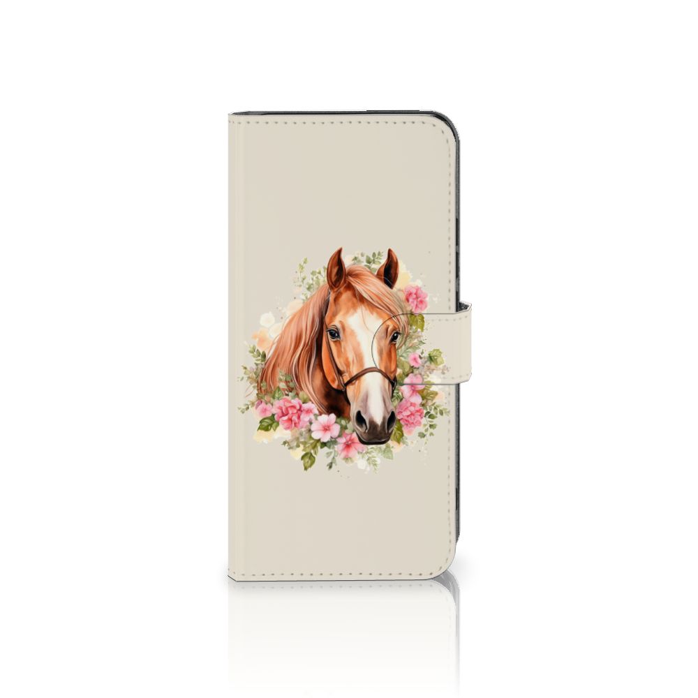 Xiaomi Poco F5 Pro Telefoonhoesje met Pasjes Paard Voorzijde