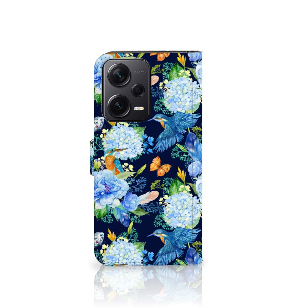 Telefoonhoesje met Pasjes voor Xiaomi Poco X5 Pro | Note 12 Pro 5G IJsvogel design voorkant