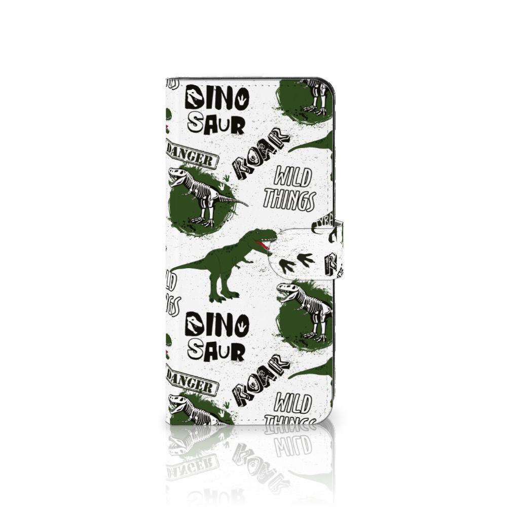 Telefoonhoesje met Pasjes voor Xiaomi Redmi Note 12 5G | Poco X5 Dinosaurus dino design voorkant
