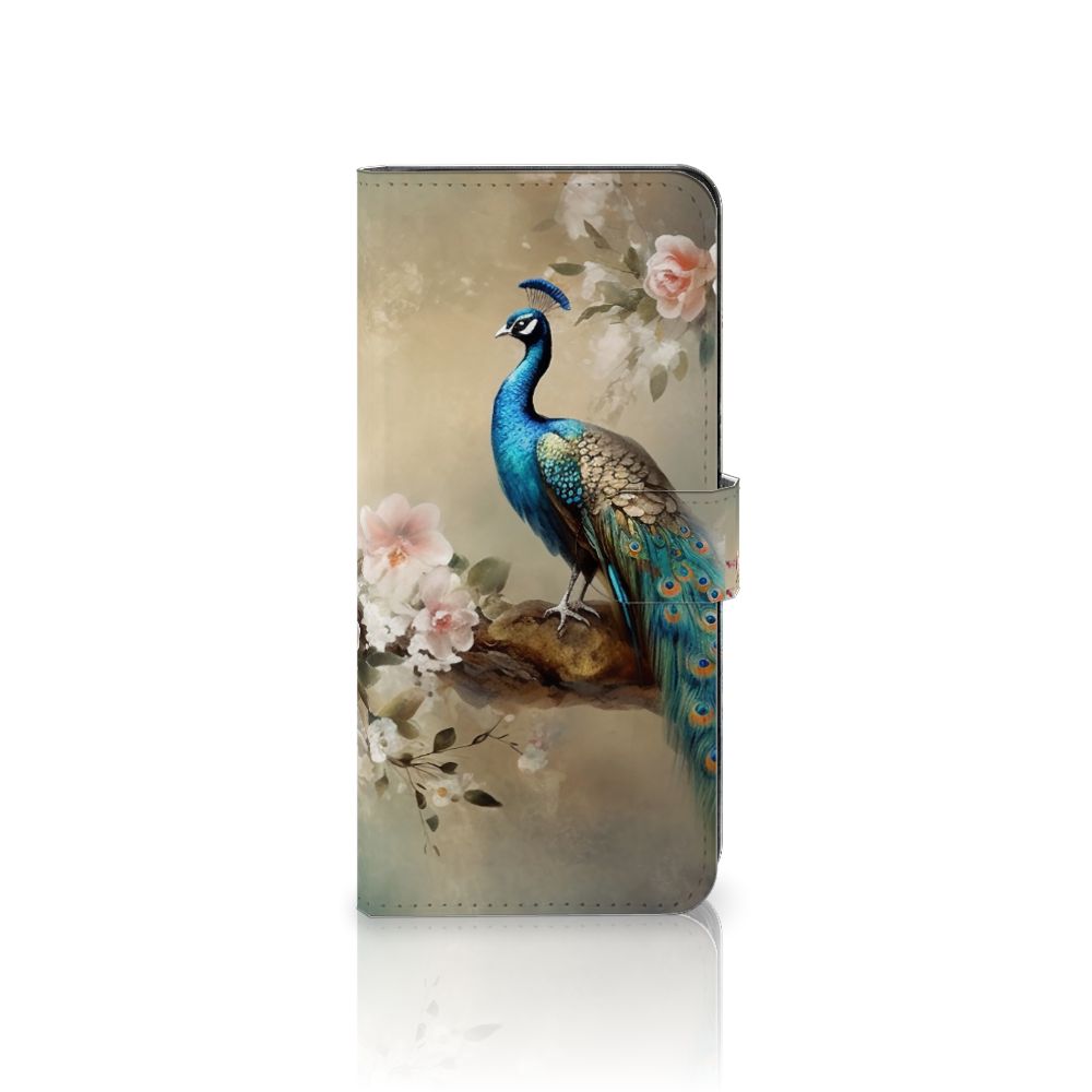 Xiaomi Redmi Note 12 5G Poco X5 Telefoonhoesje Vintage Pauwen voorkant