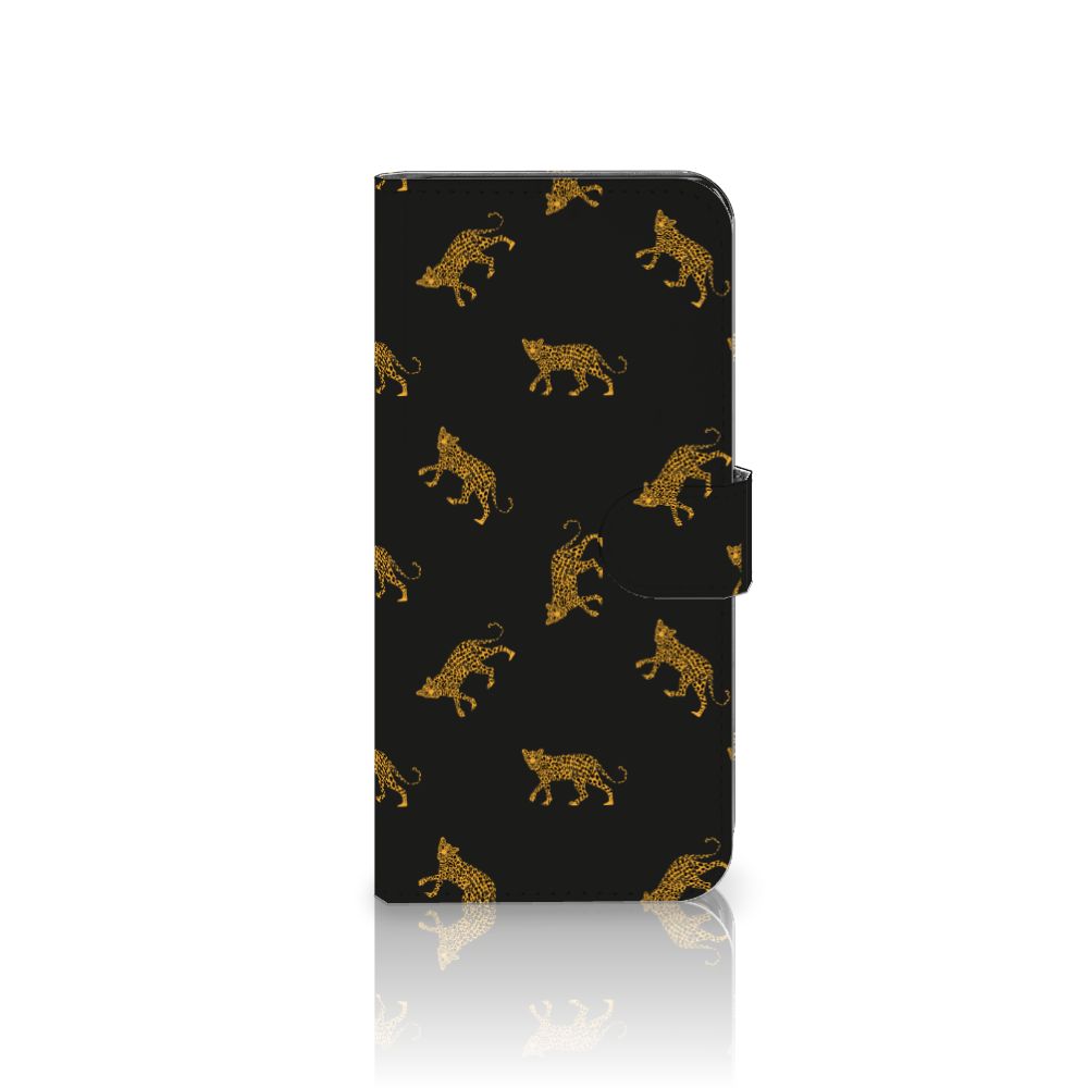 Xiaomi Redmi Note 13 5G Telefoonhoesje met Pasjes Leopards vooraanzicht