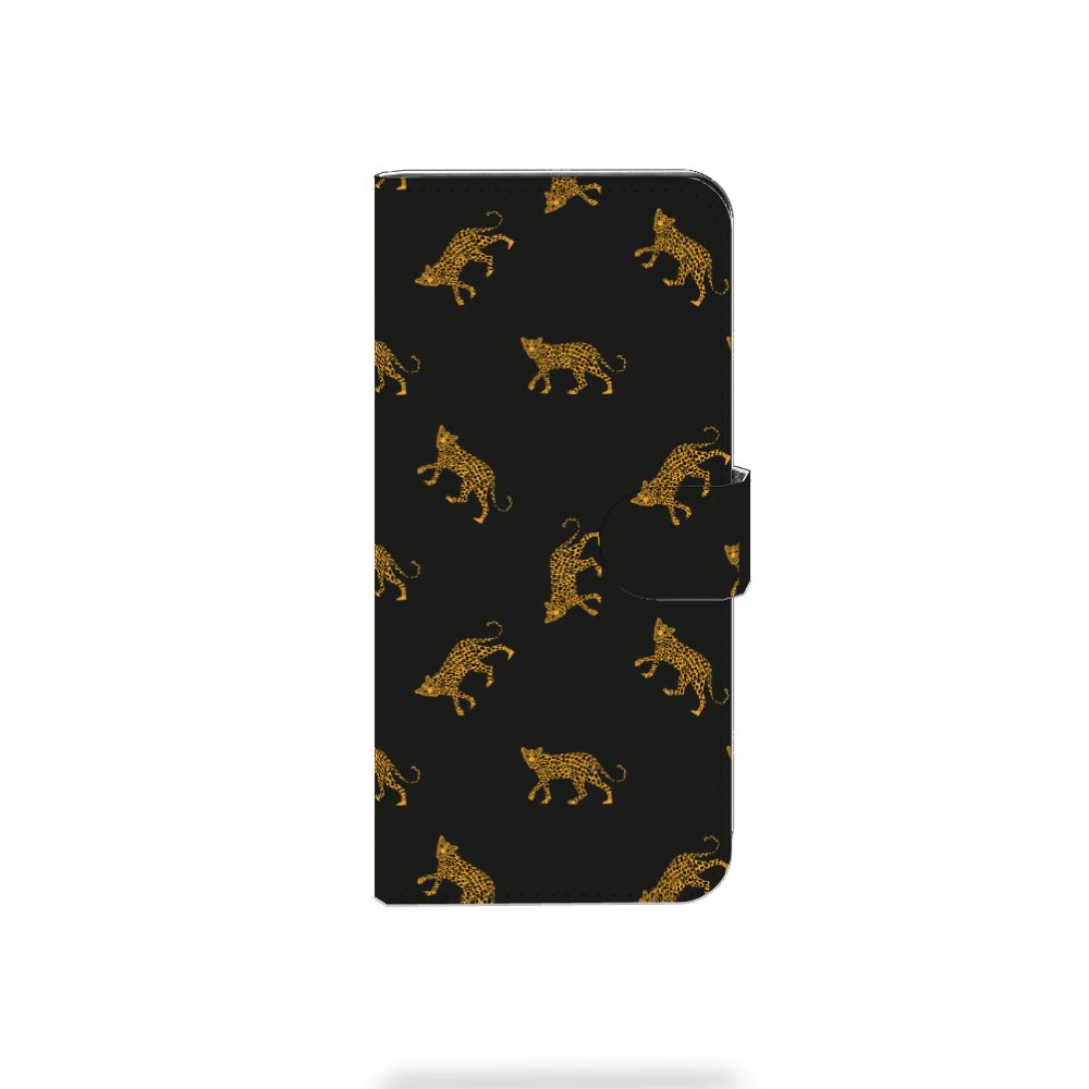 Xiaomi Redmi Note 13 Pro Plus Telefoonhoesje met Pasjes Leopards design aanzicht