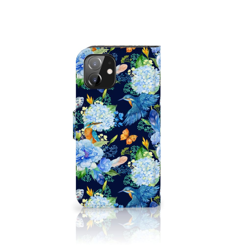 Telefoonhoesje met Pasjes voor iPhone 12 | 12 Pro (6.1") IJsvogel