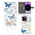 Telefoonhoesje met Pasjes voor iPhone 15 Pro Max Vlinder met kleurrijke vlinders 🦋 en ruimte voor drie pasjes.