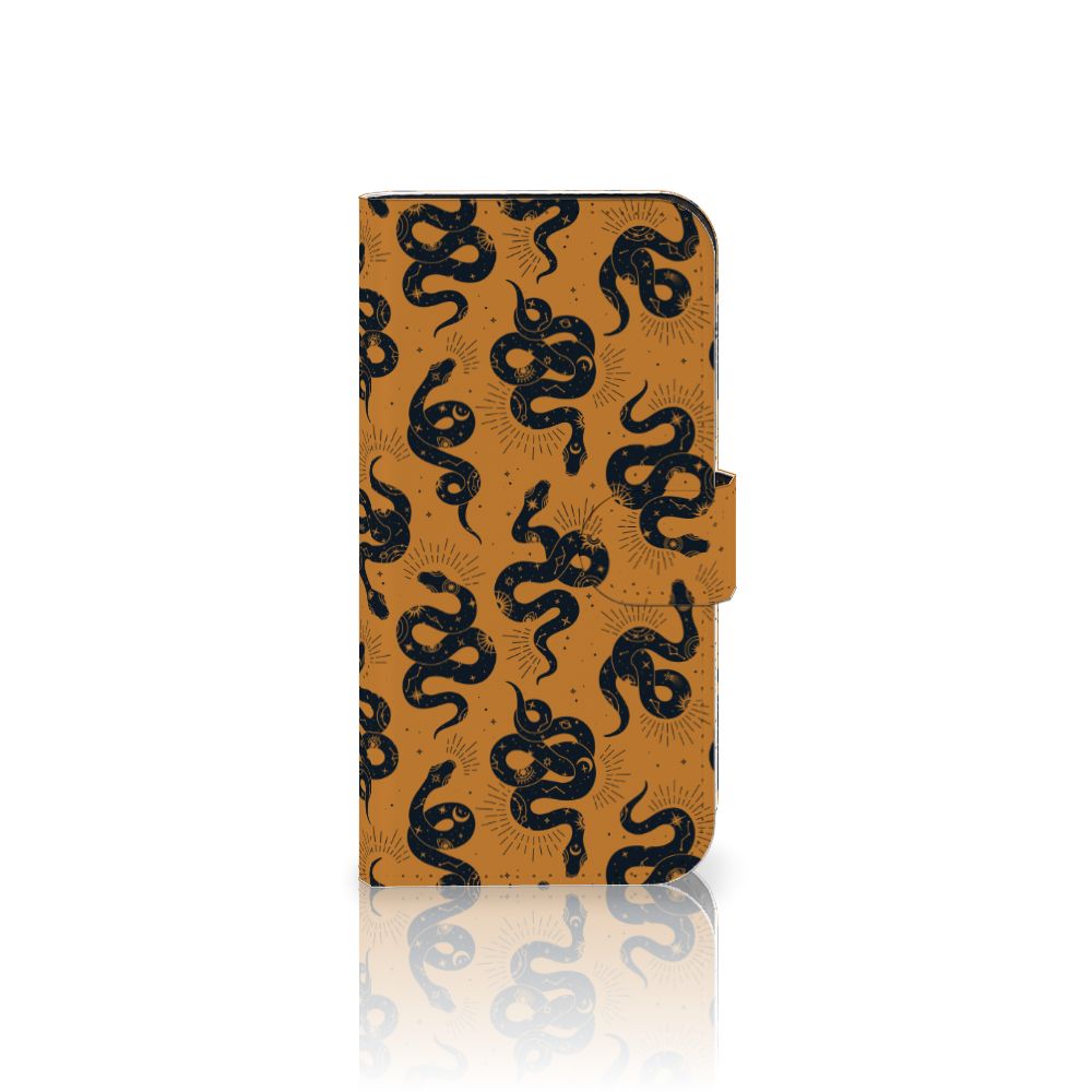 iPhone 15 Pro Telefoonhoesje met Pasjes Snakes voorkant