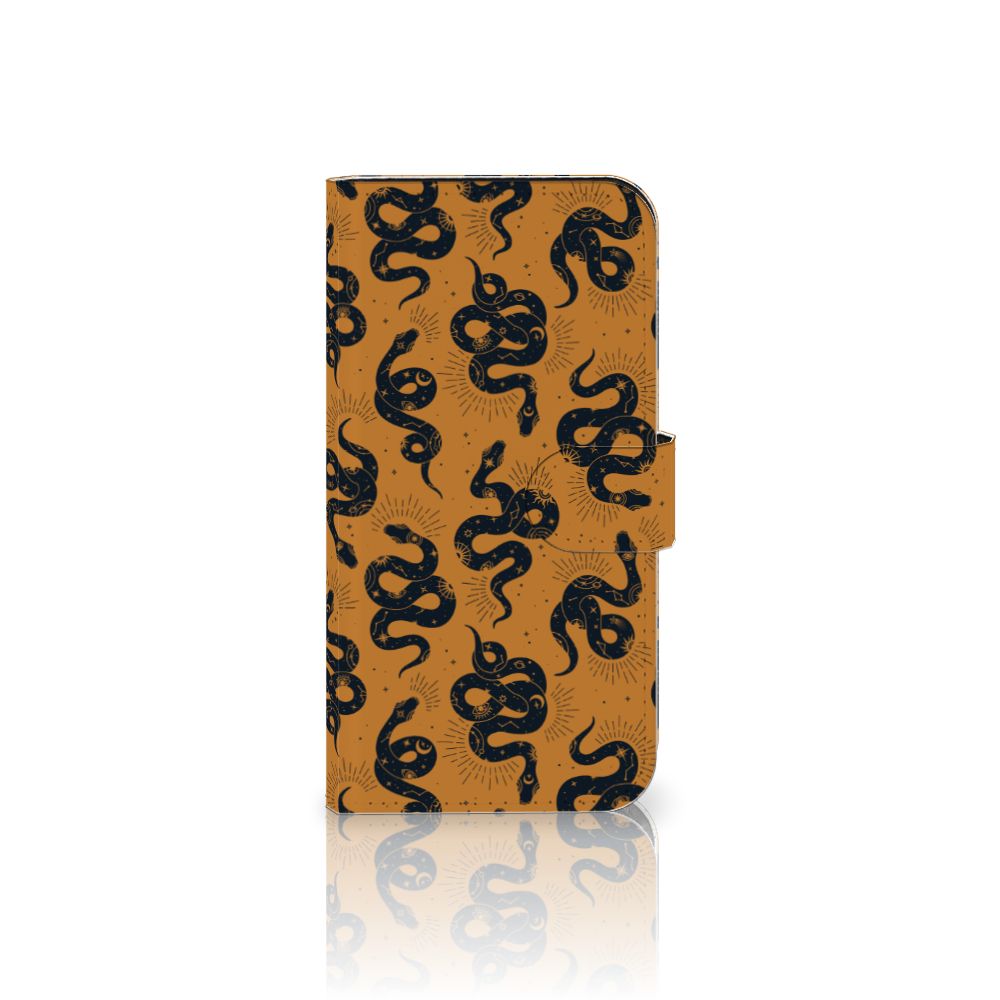 Apple iPhone 15 Telefoonhoesje met Pasjes Snakes voorkant