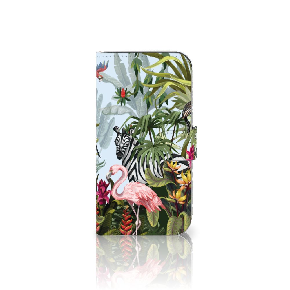iPhone 16 Telefoonhoesje met Pasjes Jungle design voorkant