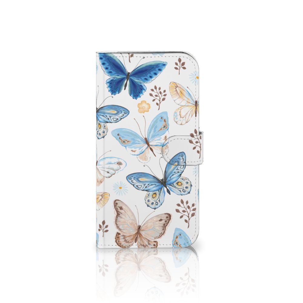 iPhone 16 Plus Telefoonhoesje met Pasjes Vlinder voorkant