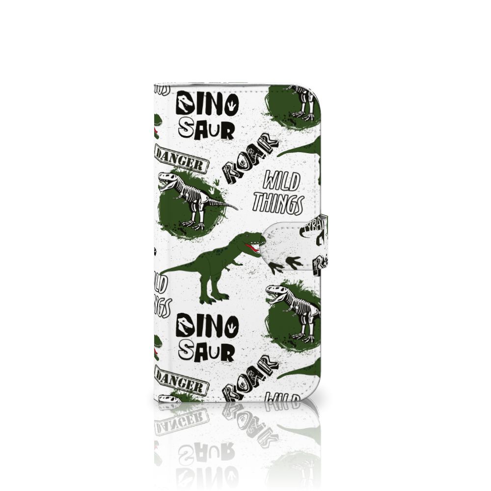 iPhone 16 Pro Max Telefoonhoesje met Pasjes Dinosaurus design voorkant