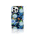 Telefoonhoesje met Pasjes voor iPhone 16 Pro Max IJsvogel design bloemen aanzicht