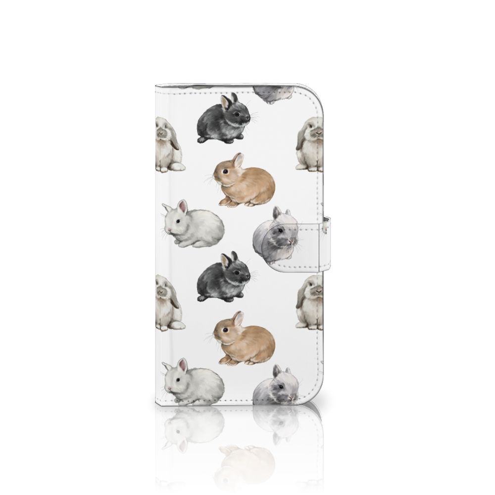 iPhone 16 Pro Max Telefoonhoesje met Pasjes Konijntjes design voorkant