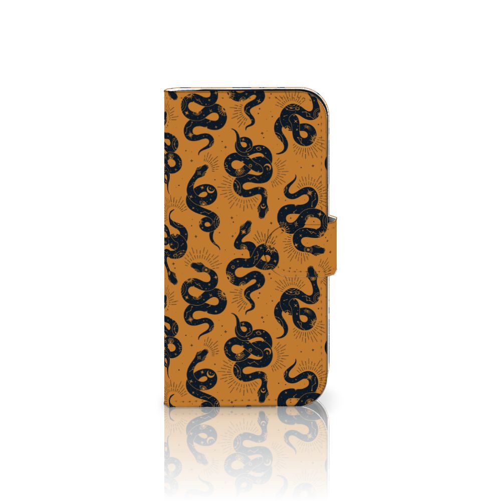 iPhone 16 Pro Telefoonhoesje met Pasjes Snakes vooraanzicht