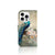iPhone 16 Pro Telefoonhoesje met Pasjes Vintage Pauwen vooraanzicht