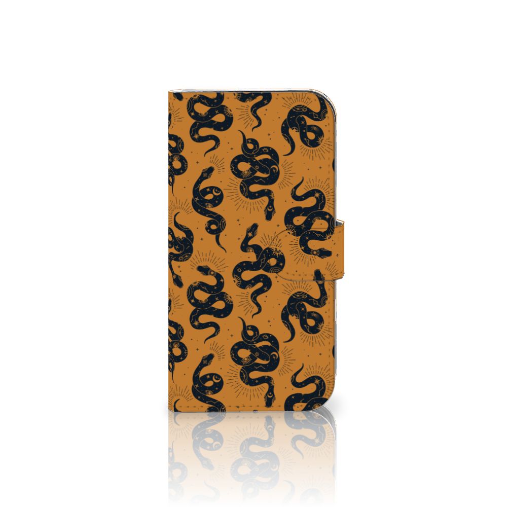 Apple iPhone 16 Telefoonhoesje met Pasjes Snakes voorkant