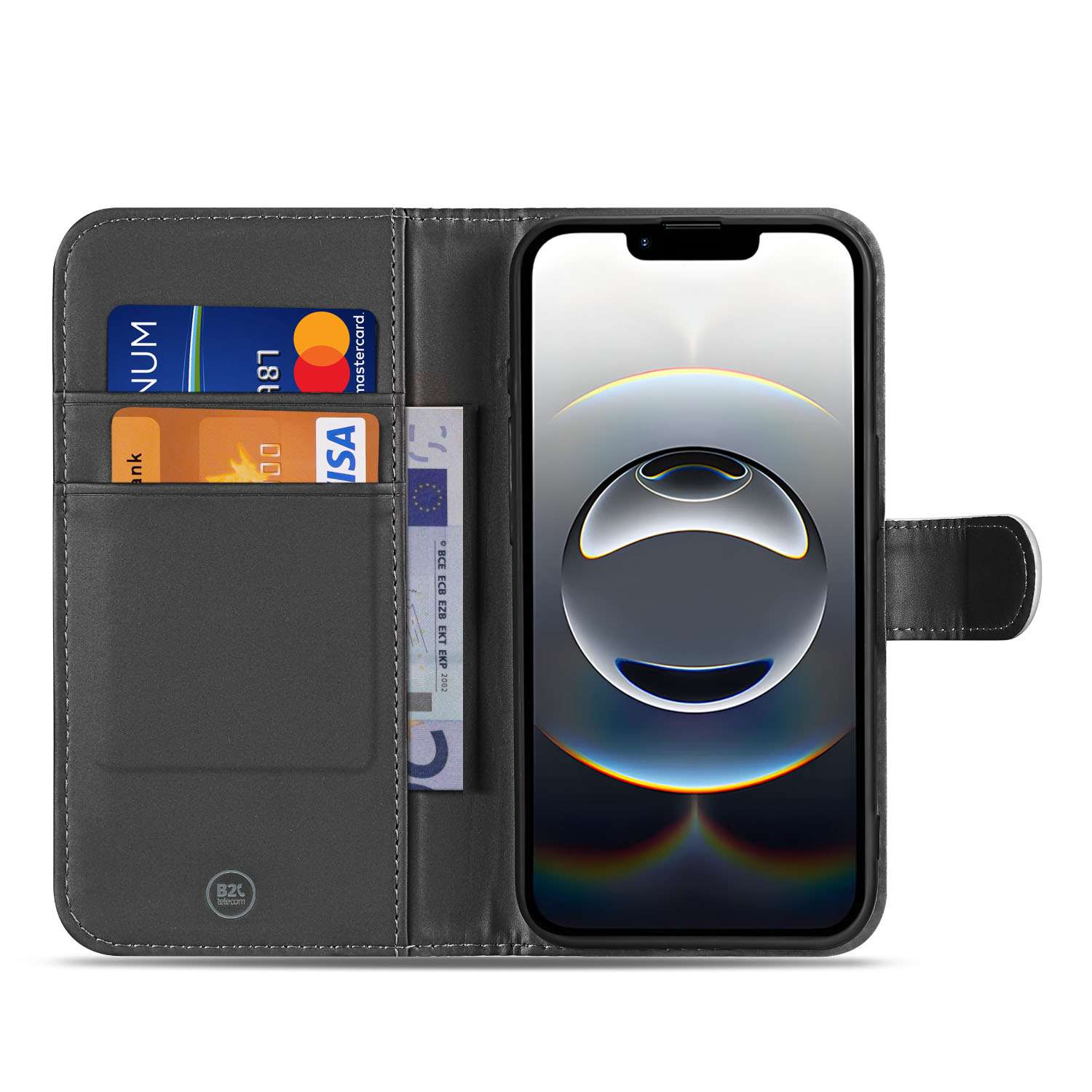 Telefoonhoesje met Pasjes voor iPhone 16e Vlinder vlinder design voorkant met pasjes