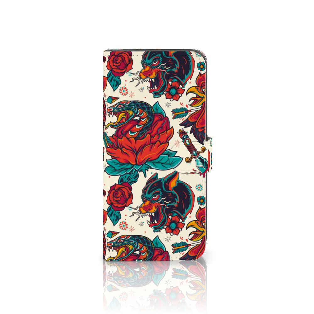 OPPO A54 5G A74 5G A93 5G Telefoonhoesje met foto Old Skool tattoo design voorkant