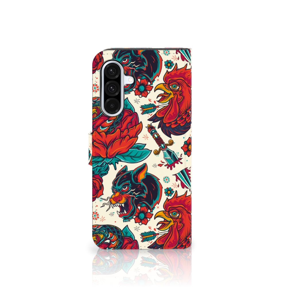 Samsung Galaxy A36 Telefoonhoesje met foto Old Skool tatoeage design vooraanzicht