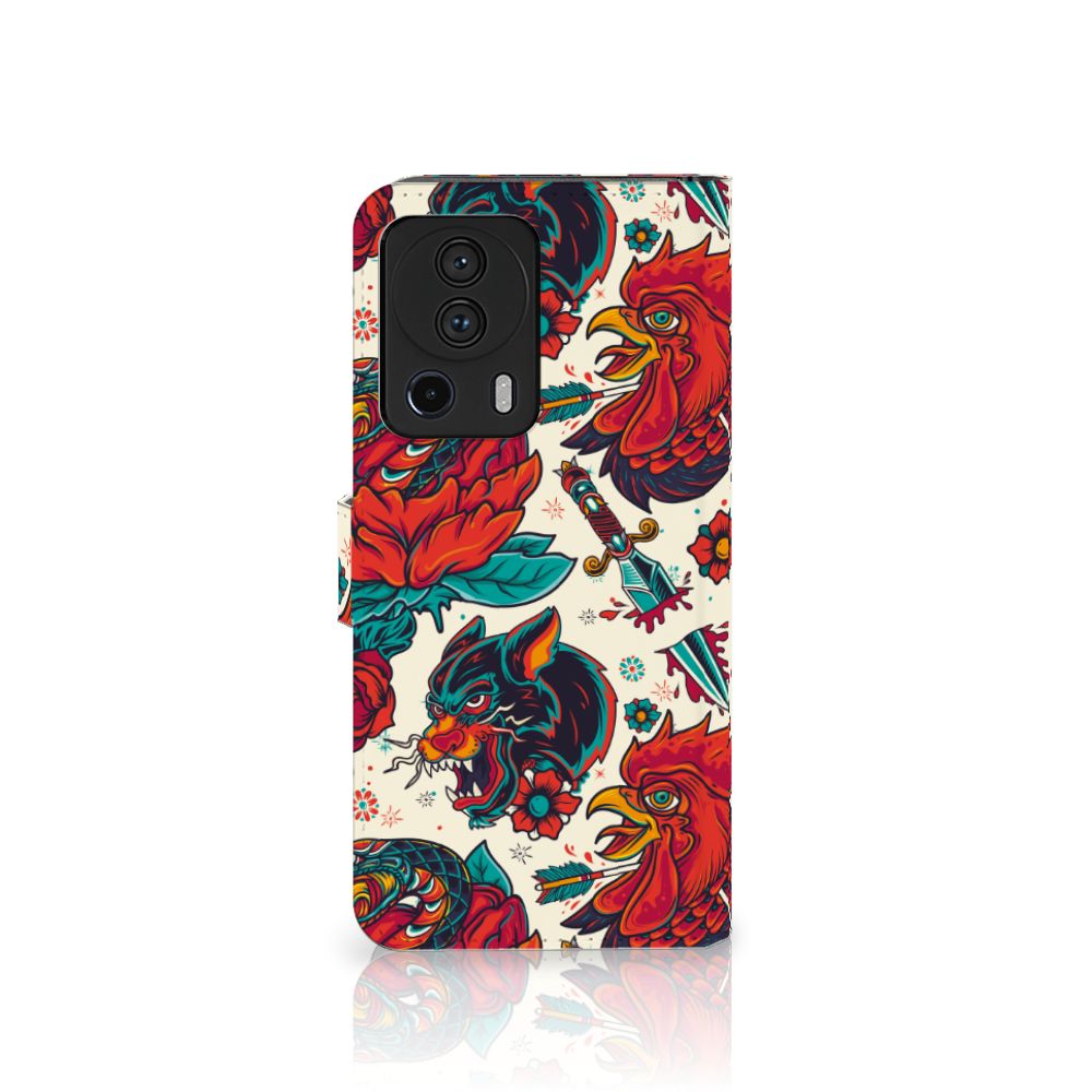 Xiaomi 13 Lite Telefoonhoesje met foto Old Skool vintage design aanzicht