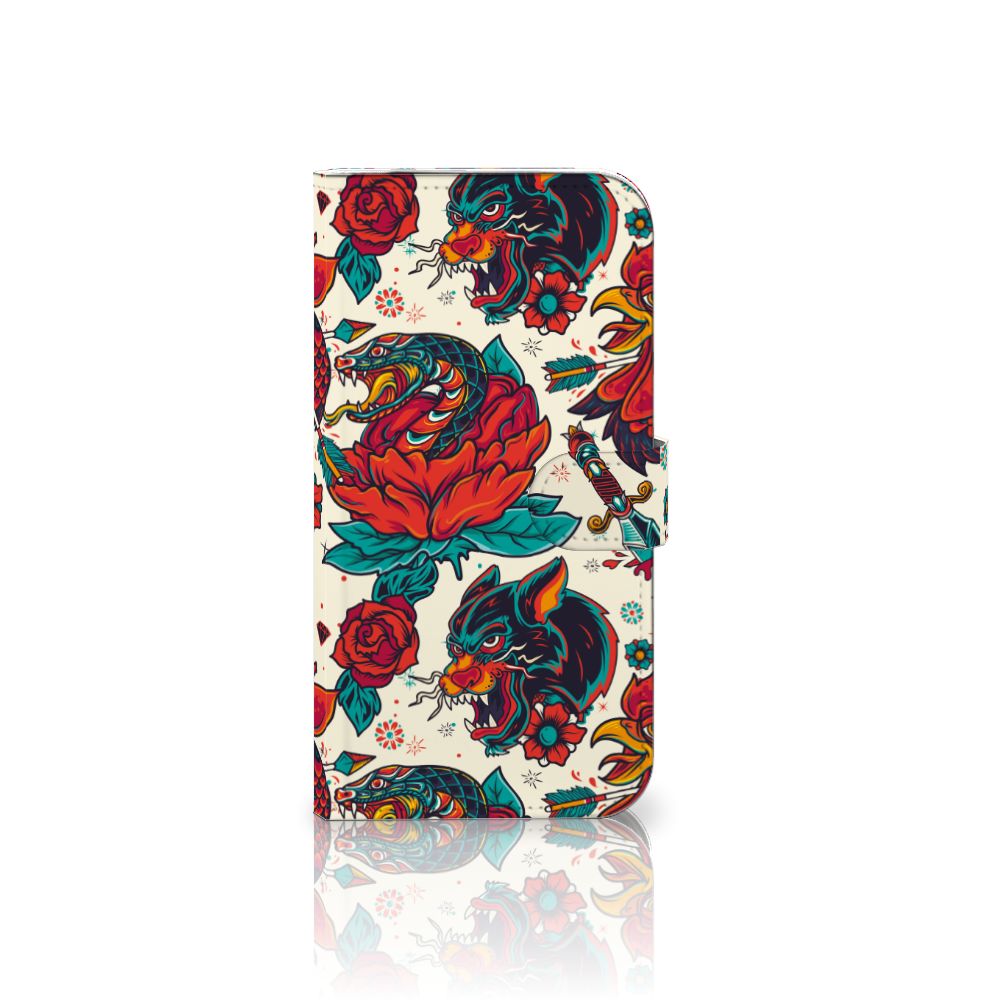 iPhone 16 Pro Max Telefoonhoesje met foto Old Skool tatoeage design vooraanzicht