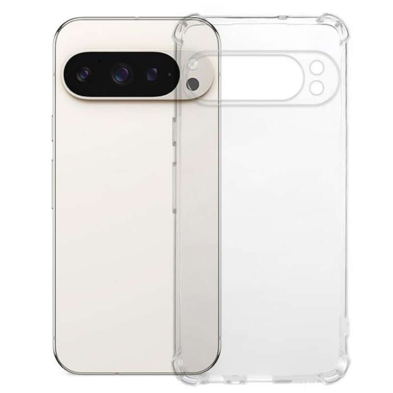 Google Pixel 10 Pro XL transparant TPU hoesje achterkant en zijkant