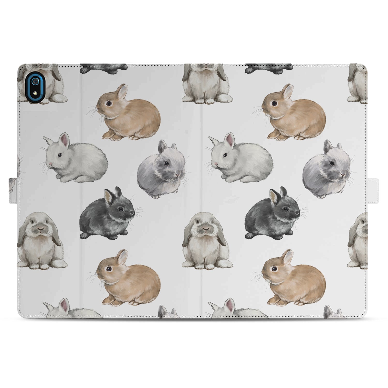 Uniek Nokia T20 Tablethoesje met Stand - Konijntjes Design | B2C Telecom