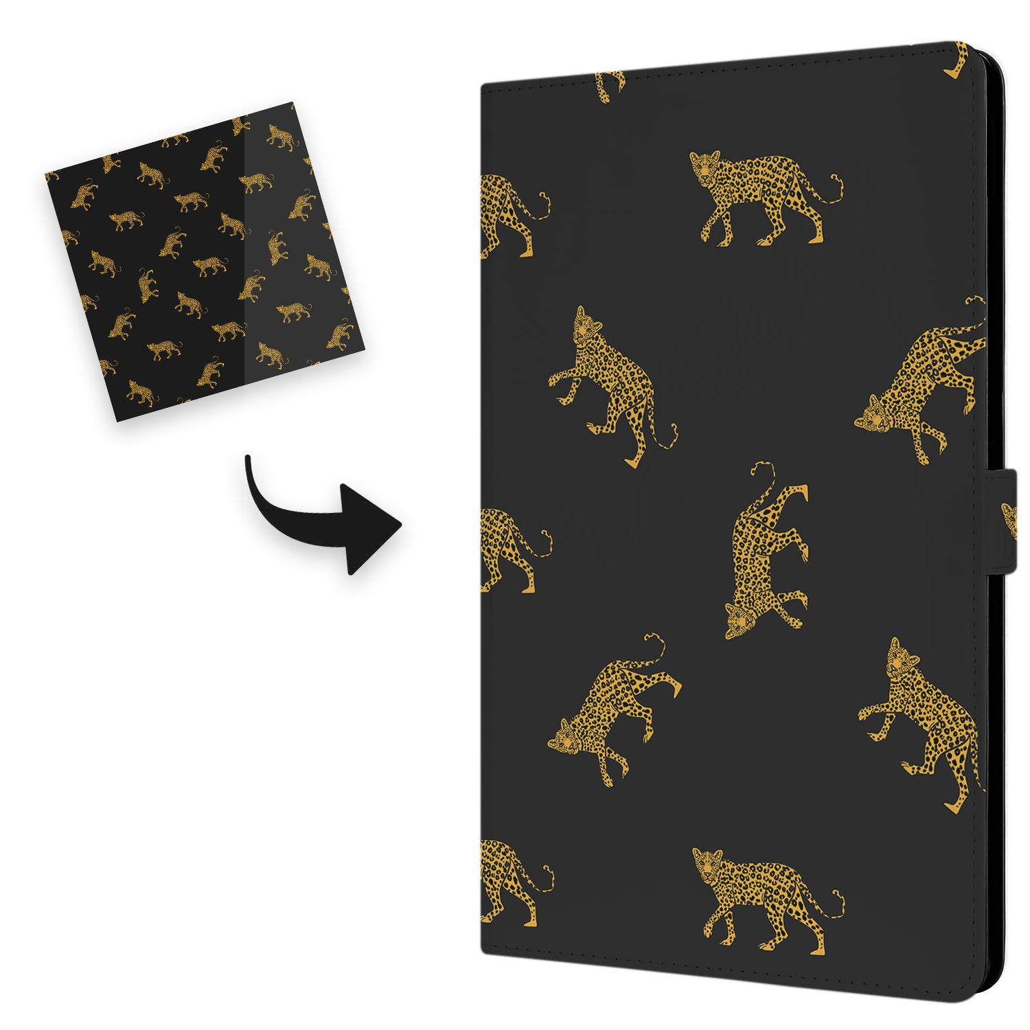 Uniek Nokia T20 Tablethoesje met Stand - Leopards Design | B2C Telecom