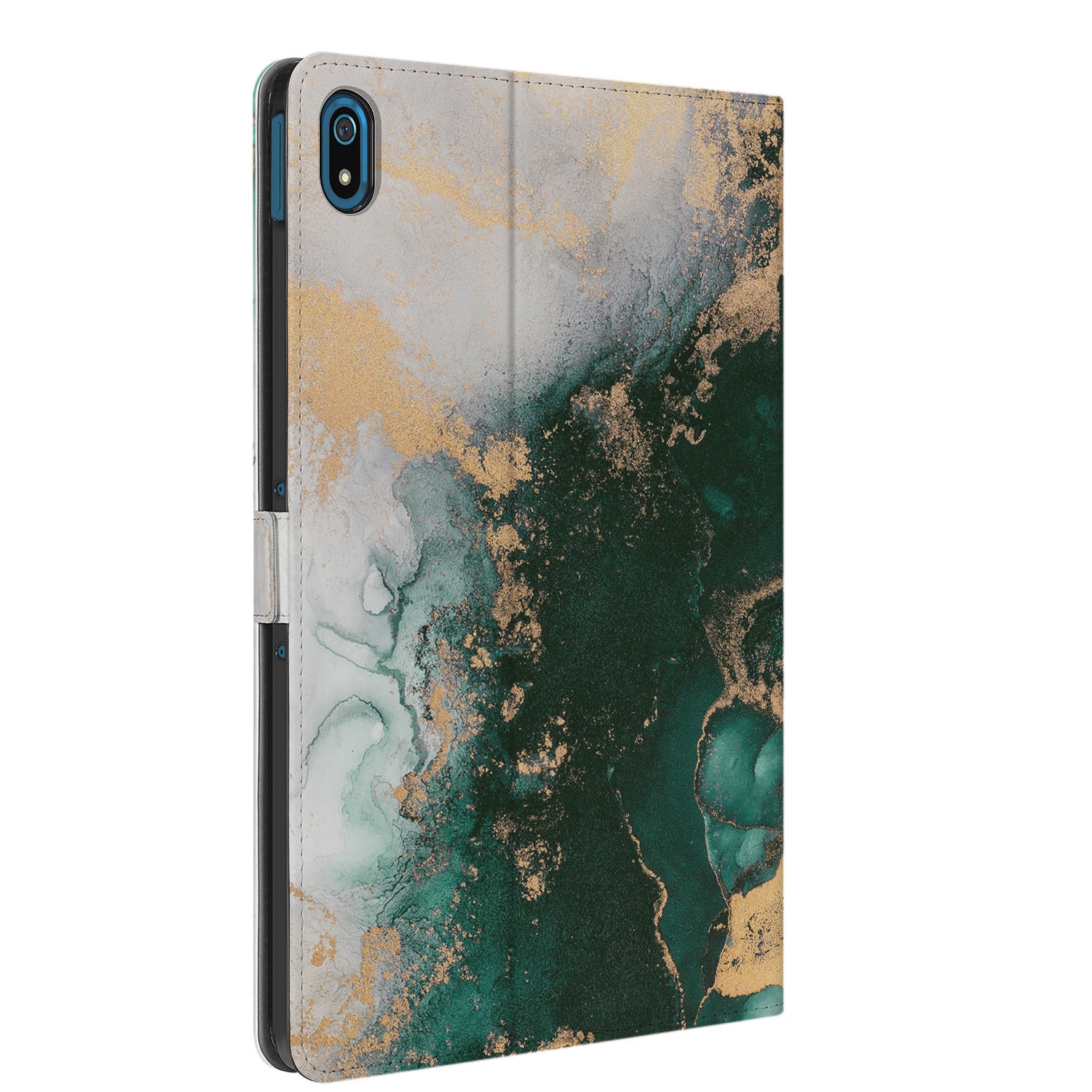 Uniek Nokia T20 Tablethoesje met Stand - Marble Green Design | B2C Telecom
