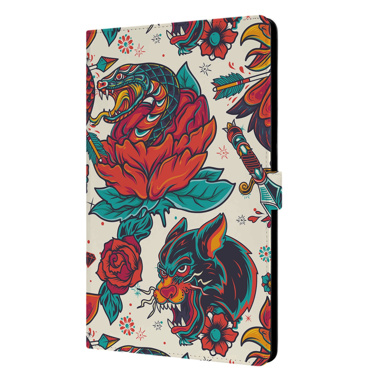 Uniek Nokia T20 Tablethoesje met Stand - Old Skool Design | B2C Telecom