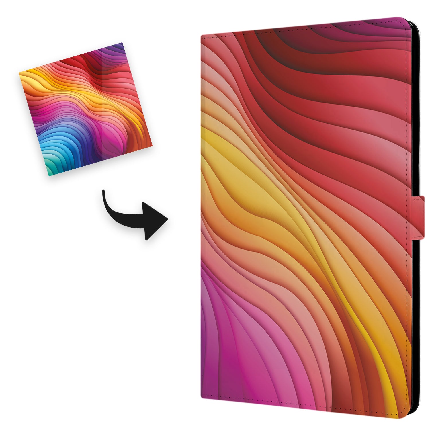 Uniek Nokia T20 Tablethoesje met Stand - Regenboog Design | B2C Telecom