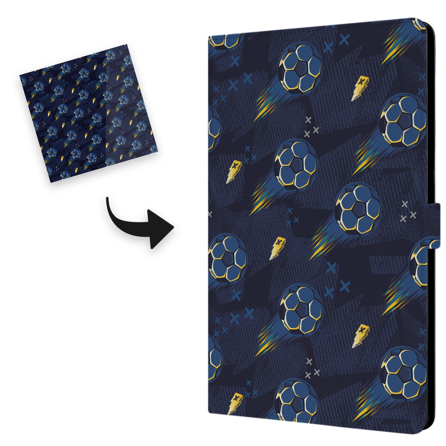 Uniek Nokia T20 Tablethoesje met Stand - Voetbal Design | B2C Telecom